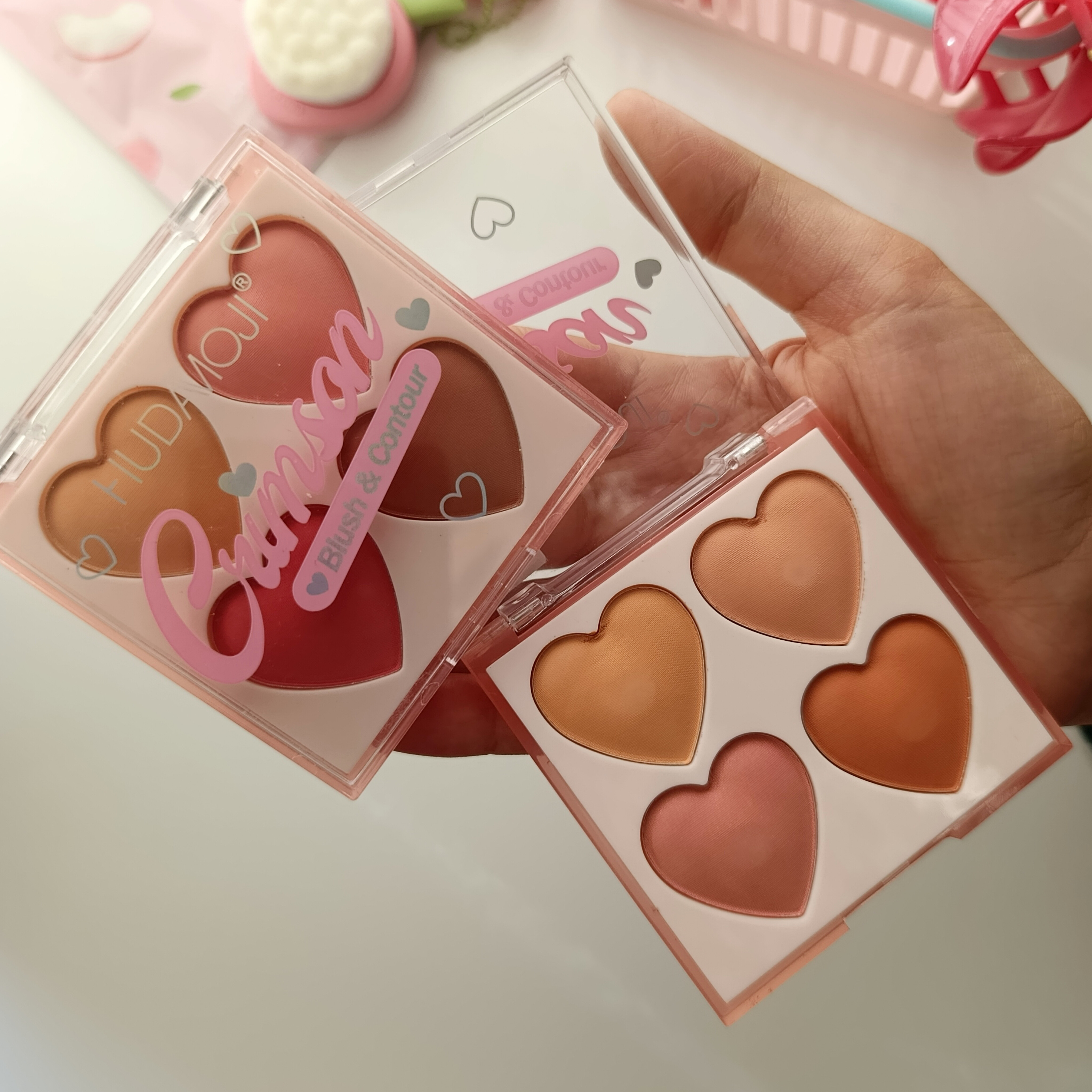 پالت رژگونه قلبی